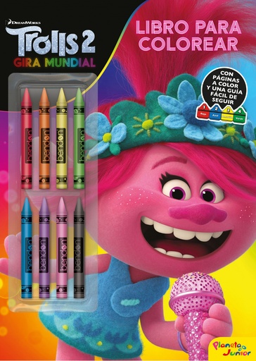 [9788408218241] Trolls 2. Libro para colorear con ceras