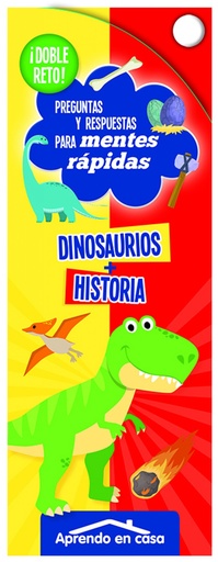 [9788491785903] APRENDO EN CASA DOBLE RETO - DINOSAURIOS + HISTORIA