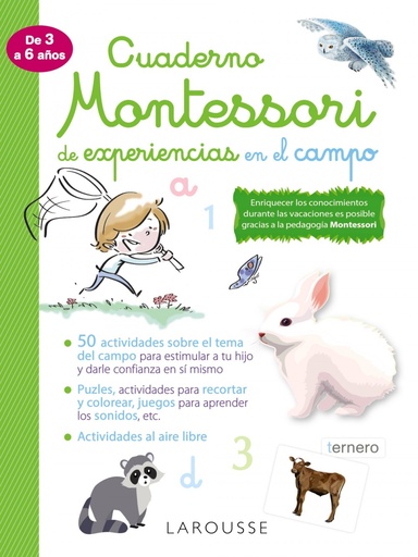 [9788418100352] Cuaderno Montessori de experiencias en el campo