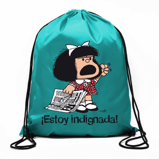 [9788893677974] BOLSA DE CUERDAS MAFALDA - ESTOY INDIGNADA