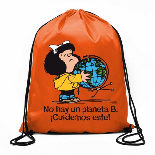 [9788893677981] BOLSA DE CUERDAS MAFALDA - NO HAY UN PLANETA B