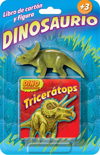 [9781642692778] TRICERATOPS LIBRO DE CARTON Y FIGURA DINOSAURIO