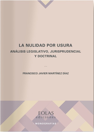 [9788418079269] La nulidad por usura