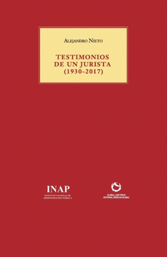 [9788494741500] TESTIMONIOS DE UN JURISTA (1930-2017)