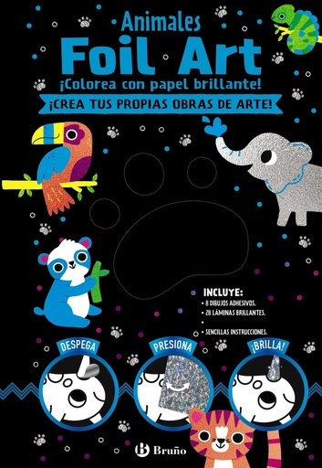 [9788469628577] Foil Art. Colorea con papel brillante. Animales