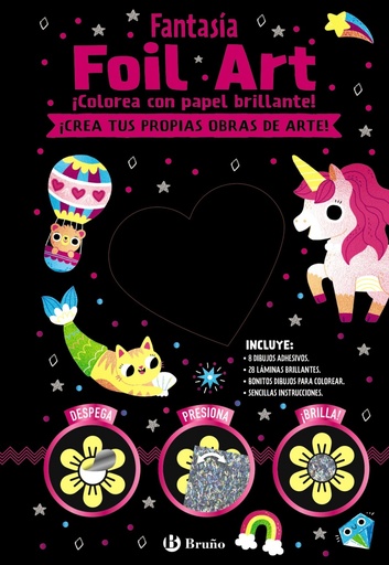[9788469628584] Foil Art. Colorea con papel brillante. Fantasía