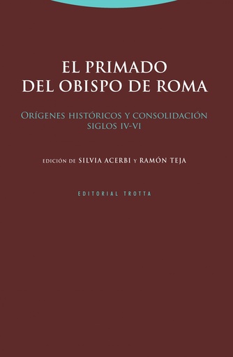 [9788498798289] El primado del obispo de Roma