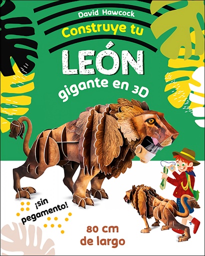 [9788428558488] Construye tu león gigante en 3D