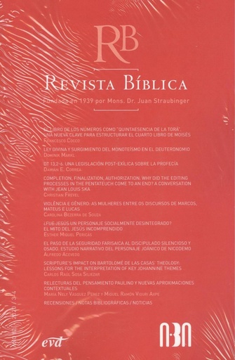 [9770034707206] Revista biblica año 82/2020