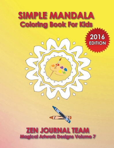 [9781682122624] Simple Mandala Coloring Book For Kids