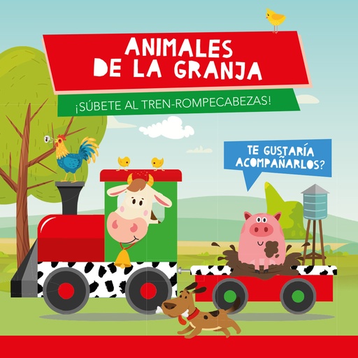 [9789463545259] ANIMALES DE GRANJA (TREN ROMPECABEZAS)