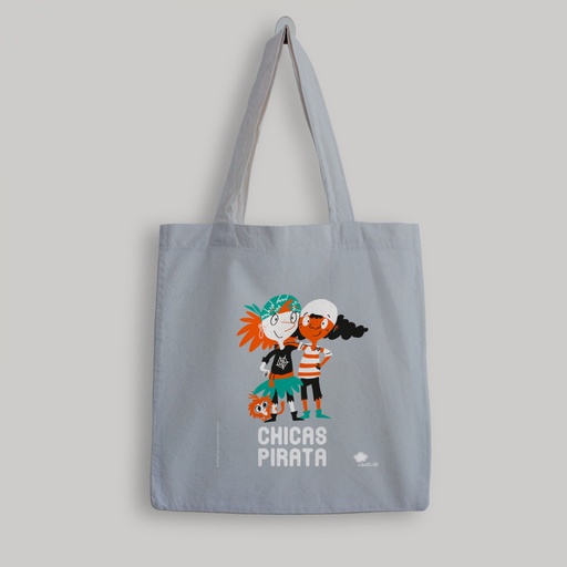 [9788418599019] Bolsa de tela ´Chicas Pirata´ - color gris