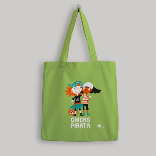 [9788418133992] Bolsa de tela ´Chicas pirata´ - color verde