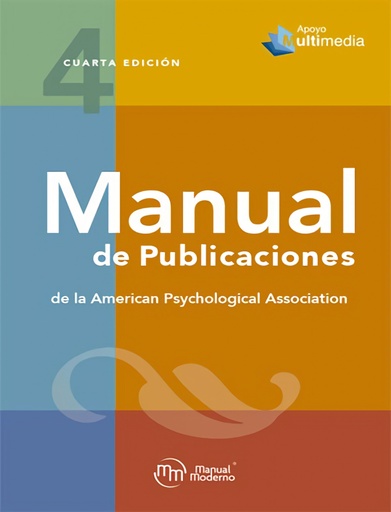 [9786074488562] MANUAL APA 4ªEDICION INGLES