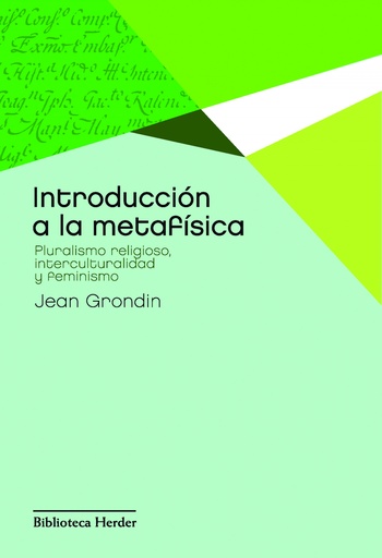 [9788425428418] Introducción a la metafísica