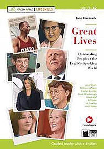 [9788853020475] GREAT LIVES (+AUDIOBOOK) (A2) GREEN APPLE LIFE SKILLS