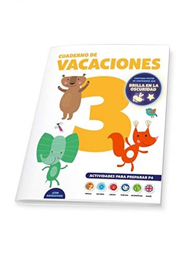 [9788491961833] CUADERNO DE VACACIONES 3 AÑOS POSTER LUMINISCENTE