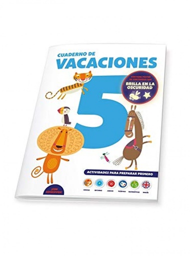 [9788491961857] CUADERNO DE VACACIONES 5 AÑOS POSTER LUMINISCENTE