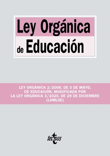 [9788430982158] Ley Orgánica de Educación