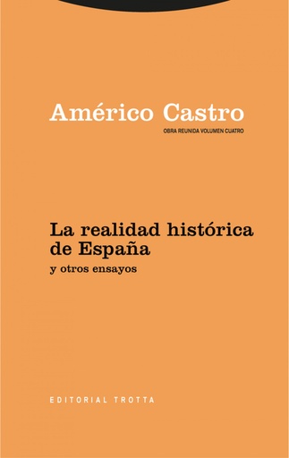 [9788498797558] Obra Reunida Américo Castro Vol. 4