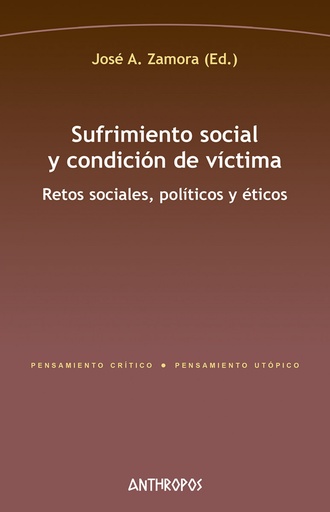 [9788417556518] SUFRIMIENTO SOCIAL Y CONDICIÓN DE VÍCTIMA