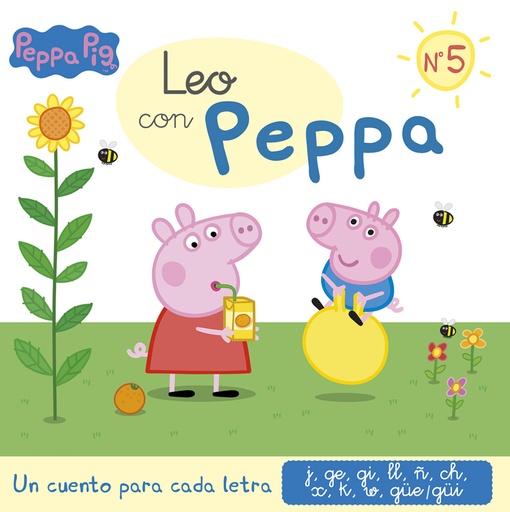 [9788448858995] Un cuento para cada letra: j, ge, gi, ll, ñ, ch, x, k, w, güe-güi (Leo con Peppa Pig 5)