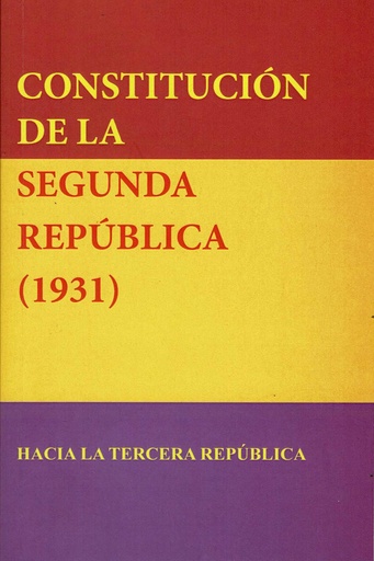 [9788417693428] Constitución de la Segunda República española