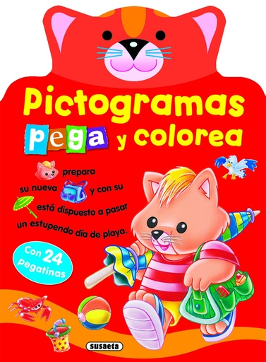 [9788467784060] Pictogramas - Pega y colorea conejito