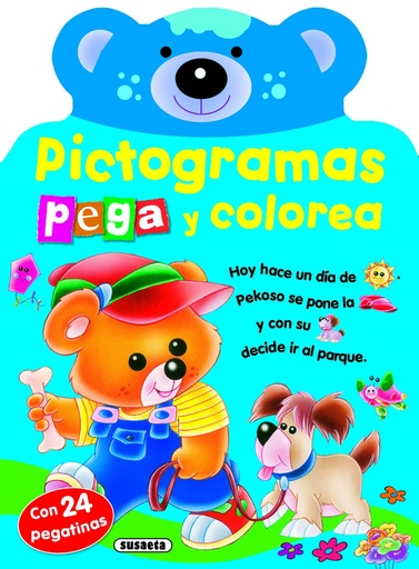 [9788467784077] Pictogramas - Pega y colorea conejito