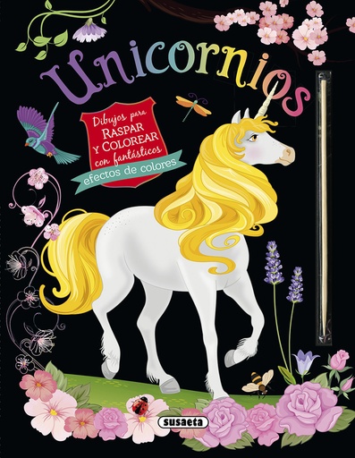 [9788467776911] Unicornios. Dibujos para raspar y colorear