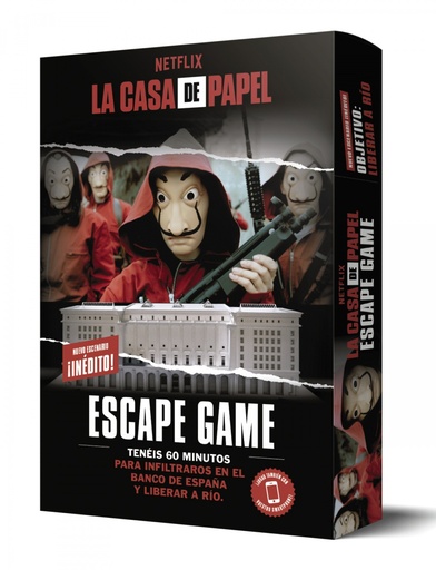 [9788418100925] La Casa de Papel. Escape Game. Objetivo: liberar a Río