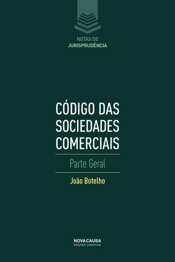 [9789899026292] CÓDIGO DAS SOCIEDADES COMERCIAIS: PARTE GENERAL