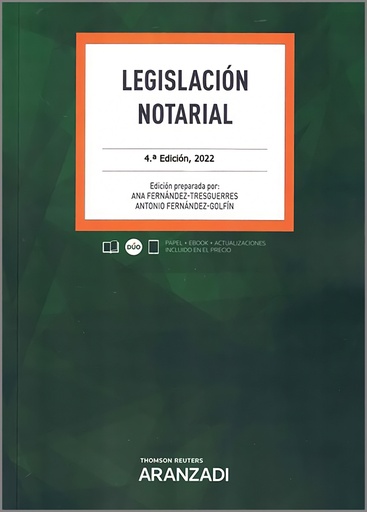 [9788413909936] Legislación notarial