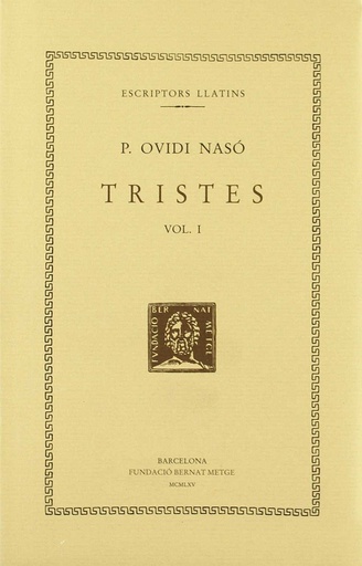 [9788472259669] Tristes, vol. I: llibres I-II