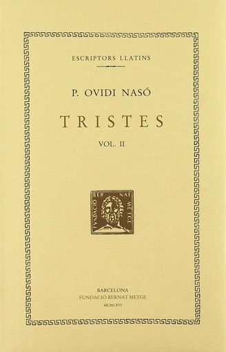 [9788472259676] Tristes, vol. II i últim: llibres III-V