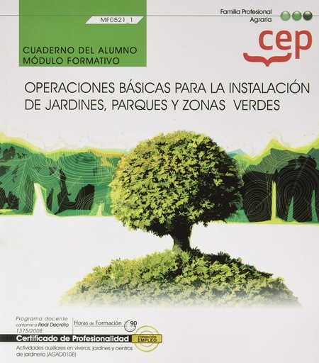 [9788418384868] Cuaderno del alumno. Operaciones básicas para la instalación de jardines, parque