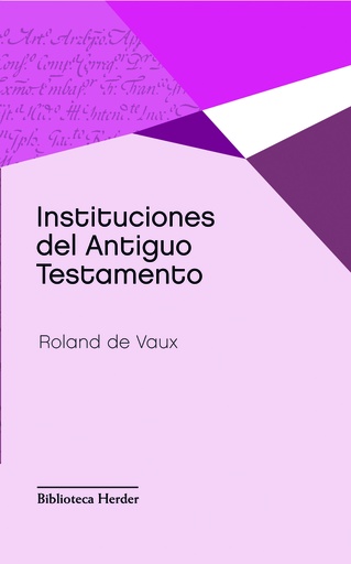 [9788425431036] Instituciones del Antiguo Testamento