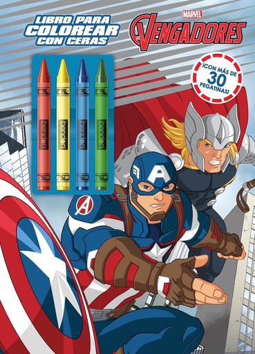 [9788418610004] Los Vengadores. Libro para colorear con ceras