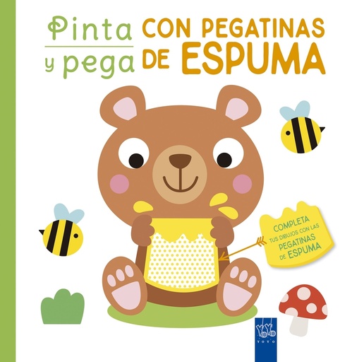 [9788408250449] Pinta y pega con pegatinas de espuma. Verde