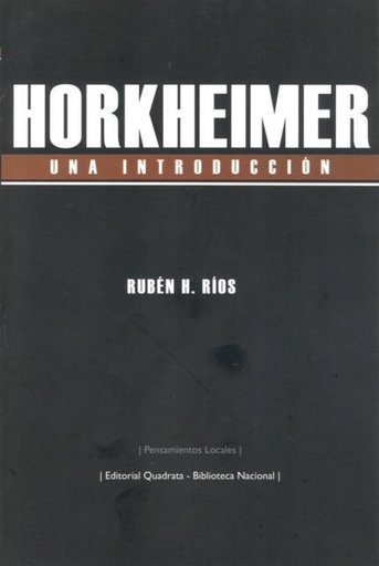 [9789876310345] HORKHEIMER. Una introducción