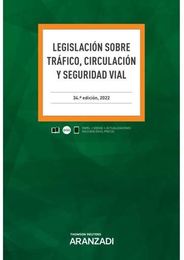 [9788413907369] Legislación sobre Tráfico, Circulación y Seguridad Vial (Papel + e-book)