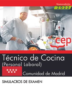 [9788419201799] Técnico de Cocina (Personal Laboral). Comunidad de Madrid. Simulacros de examen