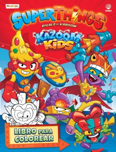 [9788412342581] Libro para colorear Superthings Kazoom Kids - España