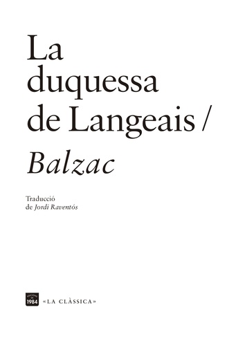 [9788418858161] La duquessa de Langeais