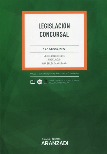 [9788411251372] Legislación Concursal 19ª ed. 2022