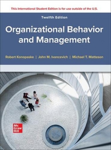 [9781265033811] Ise organizational behavior and management