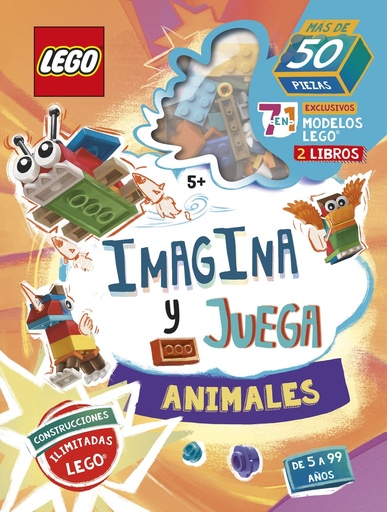 [9788408252986] LEGO ICONIC. Imagina y juega. Animales