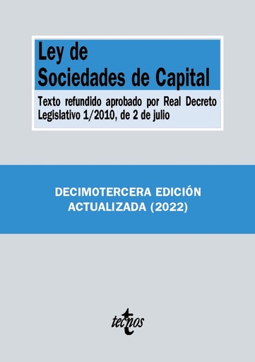 [9788430985852] Ley de Sociedades de Capital
