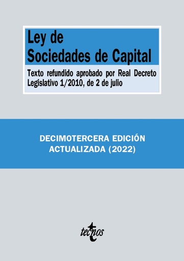 [9788430985852] Ley de Sociedades de Capital