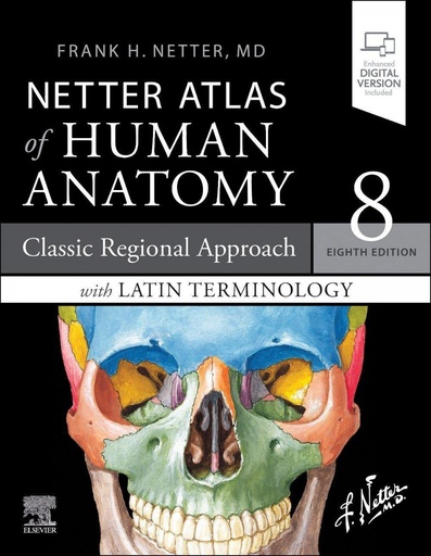 [9780323760232] NETTER ATLAS HUMAN ANATOMY:REGIONAL APPROACH LATIN TERMIN.